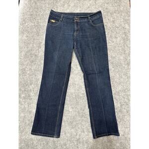 Fubu‎ Women's Straight Leg Jeans Size 15/16 Blue Dark Denim